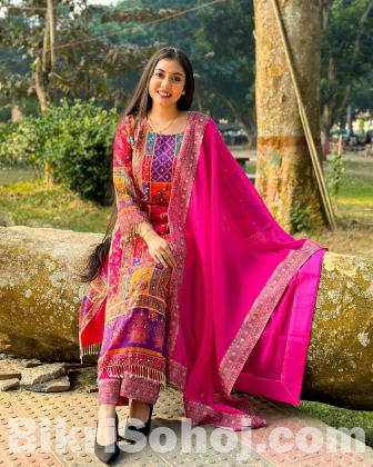 Georgette Readymade Three Piece